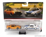 Mattel hot wheels AMC Set 2x Javelin Coupe + Rebel Machine Racing 1971 1:64 Oranžová s bielou