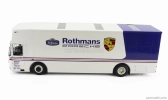Schuco Mercedes benz O317 Truck Car Transporter Porsche Rothmans 1984 1:18 Bílá Modrá