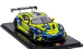 Iskrový model Porsche 911 992 Gt3 R 4.2l Team Rutronik Racing N 97 24h Spa 2024 Dustin Blattner - Richard Robichon - Dennis Marschall - Loek Hartog 1:43 Žltá Modrá
