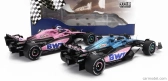 Solido Renault Set 2x F1 A523 Team Bwt Alpine Press Launch Livery N 10 Pierre Gasly - N 31 Esteban Ocon 2023 1:18 Modrá čierna ružová