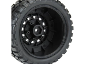 Pro-Line kolo 2.2/3.0", pneu BFG KR2 M2 SC, disk Raid H12 černý (2)
