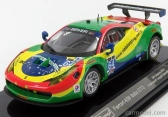 Bburago Ferrari 458 Italia Gt3 4.5l V8 Team Scuderia Corsa N 64 24h Daytona 2015 Andrea Bertolini - Francisco Longo - Daniel Serra - Marcos Gomes 1:43 Červená Zelená Modrá Žlutá
