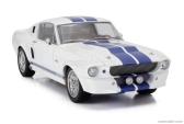 Kk-scale Ford usa Mustang Shelby Gt500 Eleanor Coupe 1967 1:12 White Blue