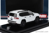Zapaľovanie-model Toyota Land Cruiser (ja300w) Gr Sport 2023 - Čierno-červený interiér 1:64 White Pearl