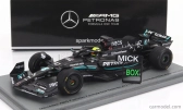 Spark-model Mercedes gp F1 W14 Team Mercedes-amg Petronas Formula One N 47 Tires Test Spain Gp 2023 Mick Schumacher 1:43 Matt Black