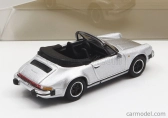 Schuco Porsche 911 3.2 Carrera Cabriolet 1989 1:87 Silver