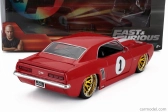 Jada Chevrolet Camaro N 1 Racing Coupe 1969 1:24 Červená Bílá