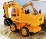 Re-el toys Case-ih Titan Escavatore Gommato - Tractor Excavator 1999 1:24 Žlutá Černá