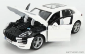Bburago Plus Porsche Macan 1:24 biela metalíza