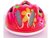 Volare - Dětská přilba Deluxe 51-55cm květiny bílá