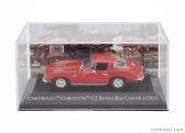 Edicola Chevrolet Corvette Stingray C2 Coupe 1963 - Con Vetrina - S vitrínou 1:43 červená