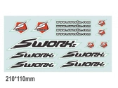 SWORKz originál logo nálepky, 2 ks,