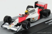 Edicola Mclaren F1 Mp4/5b N 27 Ayrton Senna Majster sveta v britskom Gp 1990 1:43 Bielo-červená