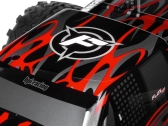 Karoserie lakovaná Savage Flux HP GT-2 (černo/šedo/červená)
