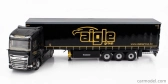 Eligor DAF Xg Truck Cassonato Remorque Tautliner Aigle Group 2022 1:43 Black Yellow