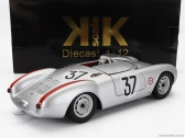 Porsche 550 Rs Spider 1.5l Team Porsche Kg N 37 24h Le Mans 1955 H.polensky - R.von Frankenberg 1:12 Silver