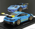 Spark-model Porsche 911 992 Gt3 Rs Coupe 2023 1:18 Light Blue Yellow