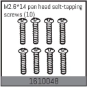 M2.6*14 pan head selt-tapping screws (10)