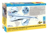 Zvezda Tupolev Tu-144 Soviet Supersonic Military Airliner 1968 1:144 /