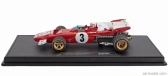 Repliky Ferrari F1 312b2 N 3 3. holandský Zandvoort Gp (s figúrkou pilota) 1971 Clay Regazzoni - Con Vetrina - s vitrínou 1:18 červená biela