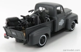 Maisto Ford USA F-1 Pick-up Custom USA Harley-Davidson 1948 + Motorcycle Harley Davidson Wla Flathead 1942 1:24 Matt Grey