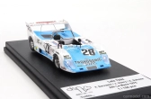 Trofeu Lola T294 1994cc S4 Team Societe Racing Organisation Course N 28 24h Le Mans 1975 Francois Servanin - Jacques Henry - Albert Dufrene 1:43 Bílá Světle Modrá