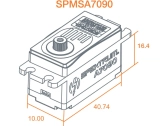 Spektrum servo A7090 18kg.cm 0,068s/60° low BL M