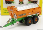 Universal hobbies Joskin Silo-cargo Transktp 22/50 Uzavretý príves pre traktor 2004 1:32 Oranžová strieborno-zelená