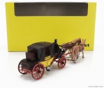 Starline models Accessories Diligenza Con Cocchiere E Cavalli - Carrozza 1850-1880 - Postkutsche Landauer With Figure And Horses 1:43 Žlutá Hnědá Červená