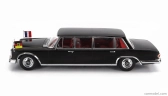 Mercedes benz triedy S 600 Lwb Pullman (w100) Willy Brandt - Georges Pompidou 1964 1:18 čierna