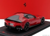 Bbr-models Ferrari 12cilindri V12 830cv Panoramic Roof 2024 - Glossy Black Rims - Con Vetrina - With Showcase 1:18 Rosso Corsa - Červená