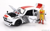 Jada Mazda Rx-3 With One Punch Saitama Figure 1974 1:24 Bílá Červená Žlutá