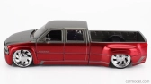 Jada Chevrolet Silverado Pick-up Dually 1999 1:24 Červená Stříbrná