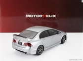 Motorhelix Honda Civic Type-r Fd2 s motorom a príslušenstvom 2007 1:18 strieborná