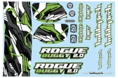 Rogue Buggy 2.0 Samolepky zelené