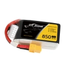 Tattu akumulátor LiPo 850mAh 14.8V 75C 4S1P XT60 plug | RCprofi.cz