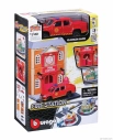 Bburago Accessories Diorama – Set Fire Station With Volkswagen Amarok Pick-up 2009 1:43 Red