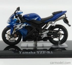 Edicola Yamaha Yzf-r1 - poškodenie Zobrazovací box 1:24 Blue Met