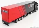 Bburago Mercedes Benz Actros 2 Gigaspace Truck Yokohama Tires 2016 1:43 čierno-červená