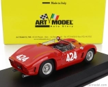 Art-model Ferrari 196 Sp S/n 0804 N 424 Winner Rally Trento-bondone 1962 L.scarfiotti 1:43 Červená