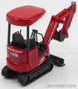 Oldcars Komatsu Pc18 - Ruspa Cingolata Vigili Del Fuoco - Hasičské auto 1:32 červené čierne