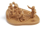 Zvezda figúrky US 81 mm Mortat w/crew (Snap Fit) (1:72)