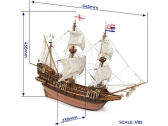 OCCRE HMS Golden Hind 1:85 kit