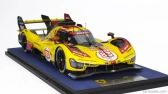 Looksmart Ferrari 499p 3.0l Turbo V6 Team Af Corse N  83 24h Le Mans 2024 Robert Kubica - Robert Shwartzman - Yifei Ye 1:18 Žlutá Červená