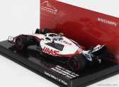 Minichamps Haas F1  Vf-22 Team Haas N 47 Brazilian Gp 2022 Mick Schumacher 1:43 Bílá Černá Červená