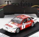 Trofeu Ford england Sierra Xr 4x4 Team Belga N 3 Boucles De Spa 1988 Robert Droogmans - Ronny Joosten 1:43 Červená Bílá