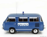 Mitica-diecast Fiat Fiat 850 Familiare Polizia 1970 – Interno Brown 1:18 Světle Modrá