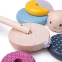 Bigjigs Baby Dřevěná motorická nasazovací věž králíček