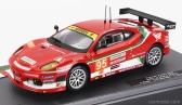 Edicola Ferrari F430 Gt2 4.0l V8 Team Af Corse N 95 24h Le Mans 2010 Jean Alesi - Giancarlo Fisichello - Toni Vilander 1:43 červená