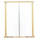 Jeujura Dřevěná trojkřídlá oboustranná tabule 82x56 cm s příslušenstvím